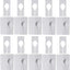Kit 100 Divisores Ropa Rectangulares Blancos