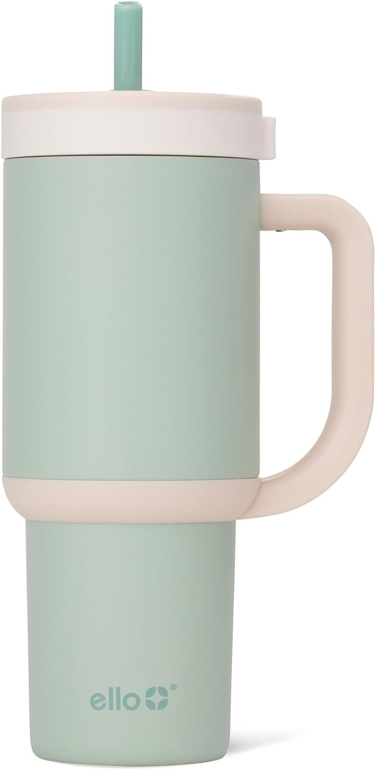 Vaso acero inox 710ml con asa popote retráctil reutiliz.
