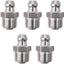 10 Pzas Accesorios Grasa Acero Inox M10x1 Tono Plata