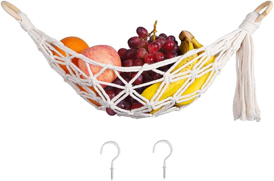 Hamaca colgante frutas 22pulg con ganchos cocina