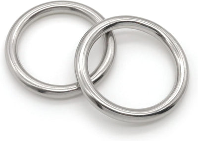 Anillos acero inox para cinturón camping 8x50mm