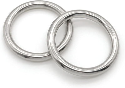 Anillos acero inox para cinturón camping 8x50mm