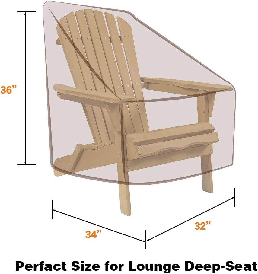 Fundas sillas Adirondack impermeables pack 2 beige marrón
