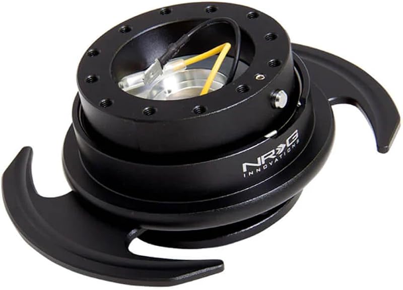 Volante carrera negro 6 agujeros adaptador buje 6x70/74mm
