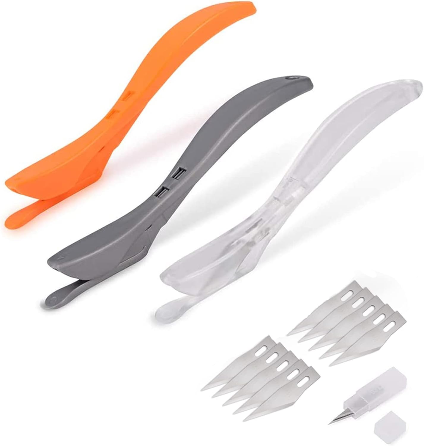 Cortador papel 3 Pzas cuchillo seguridad 10 cuchillas