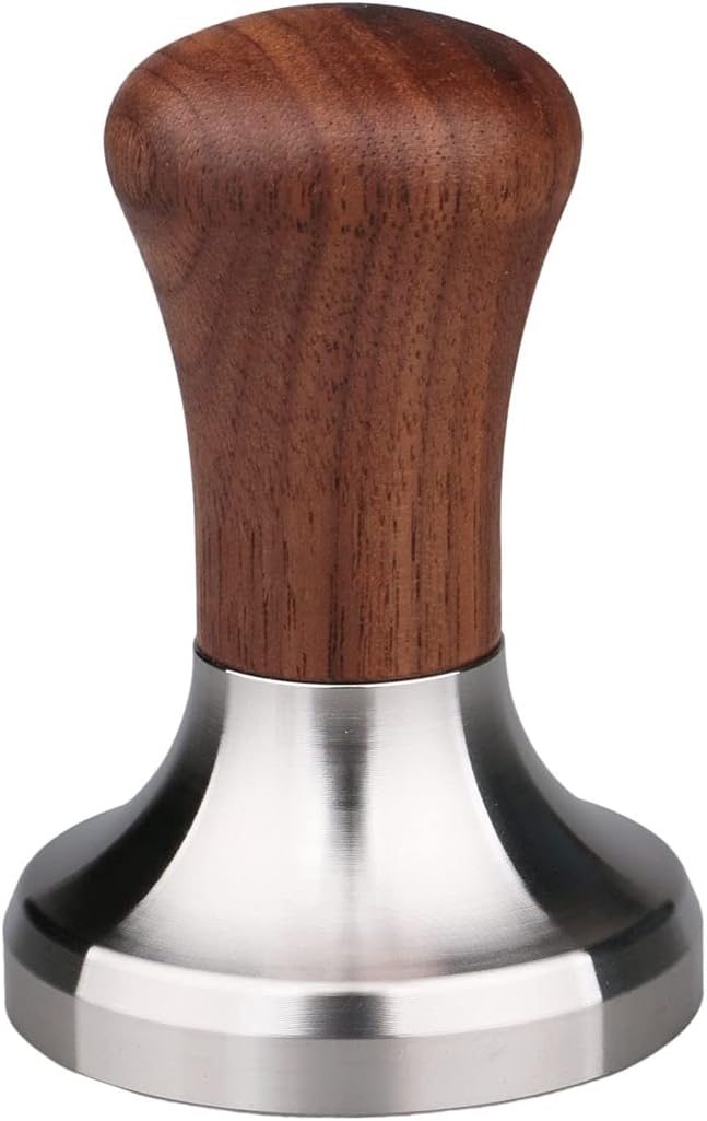 Tamper Plano Espresso para Portafilter 2.008pulg Madera