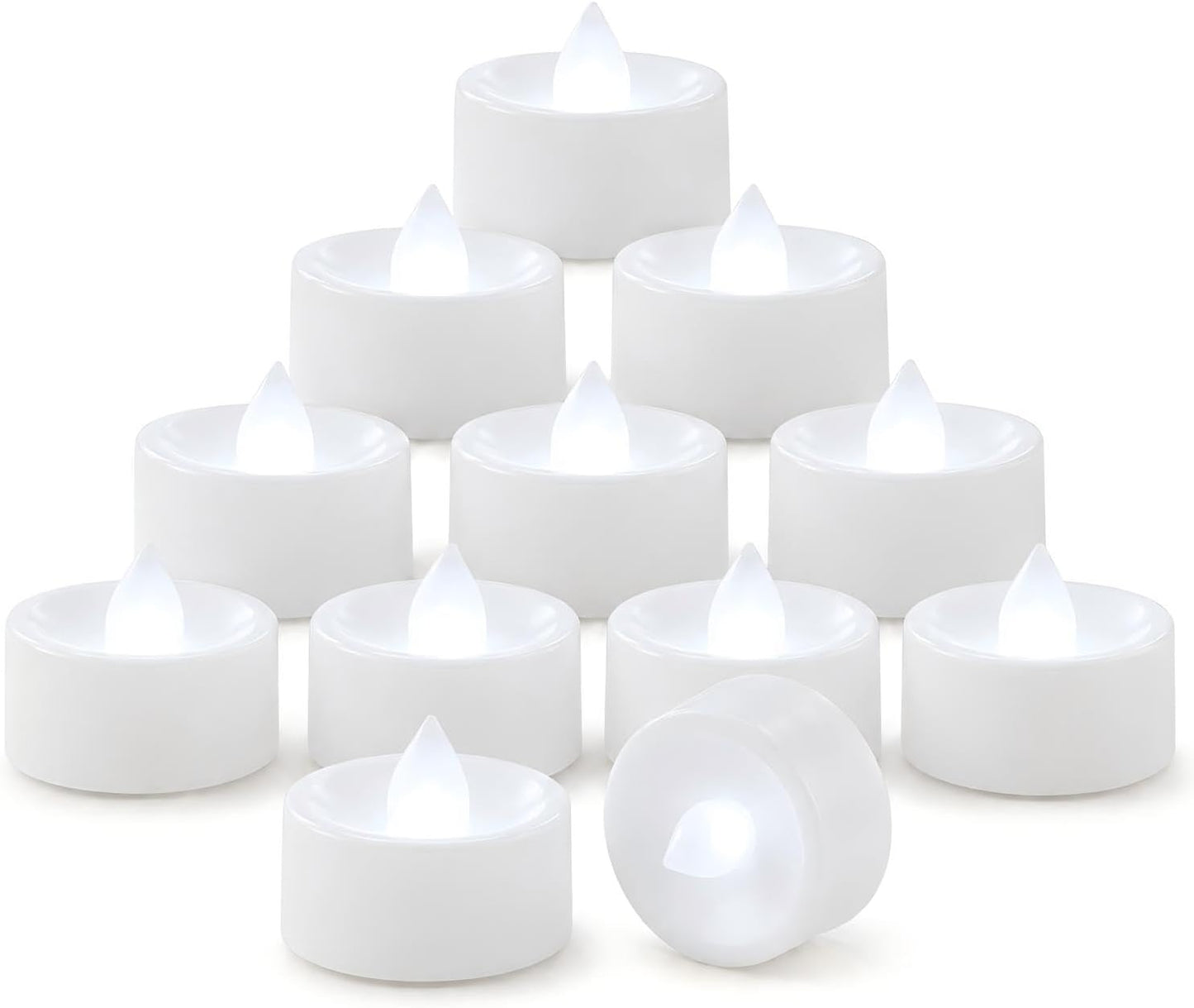 Pack 12 Velas LED Té con Temporizador 6h