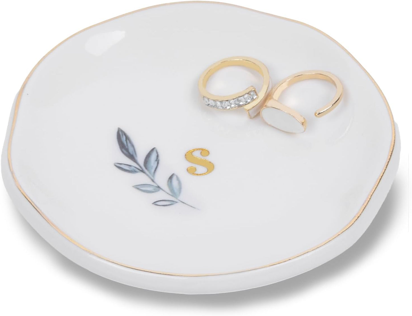 Bandeja cerámica personalizada para anillos y joyas regalo