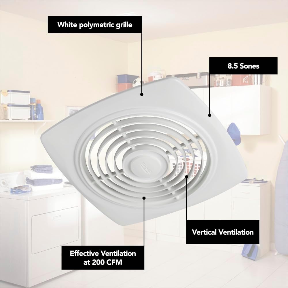 Ventilador Broan 504 vertical 120V Blanco