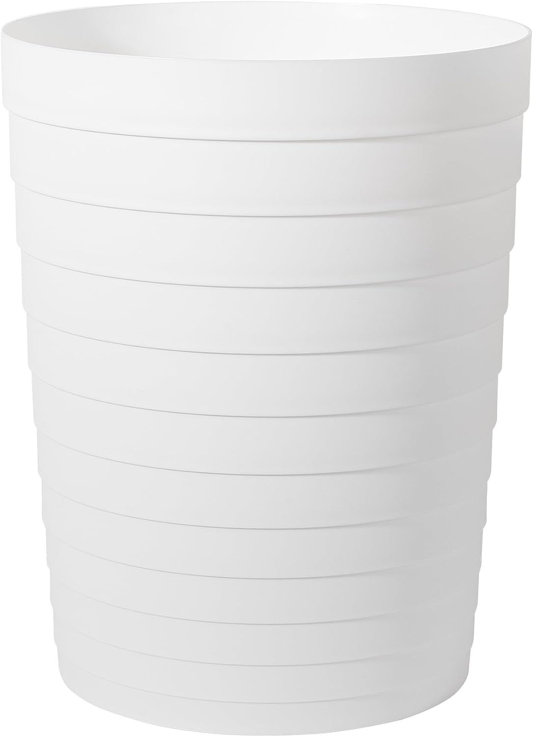 Cubo basura plástico baño 1.8gal blanco