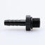Adaptador manguera aluminio negro 4AN ORB a 1/4 barbado