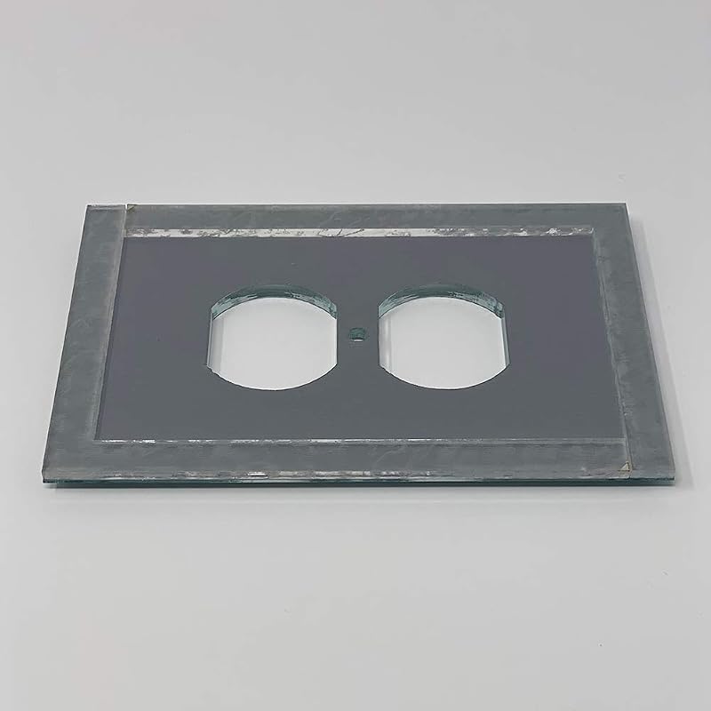 Placa interruptor espejo dúplex con marco trasero