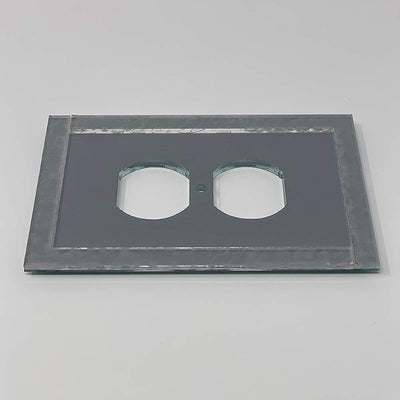 Placa interruptor espejo dúplex con marco trasero