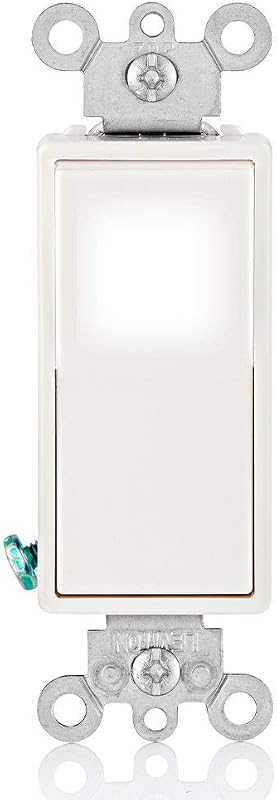 Interruptor silencioso 4 vías LED 15A 120/277V blanco
