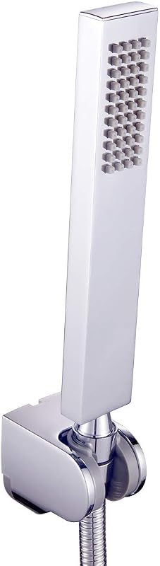Cabezal ducha cuadrado latón macizo soporte conector pared