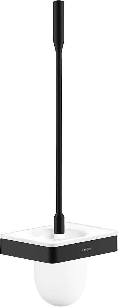 Escobilla inodoro universal SoftSquare soporte pared negro