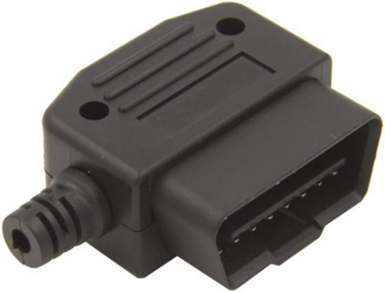 Adaptador OBD2 16 Pin Cuadrado L Tipo Coche Macho con Tornillos
