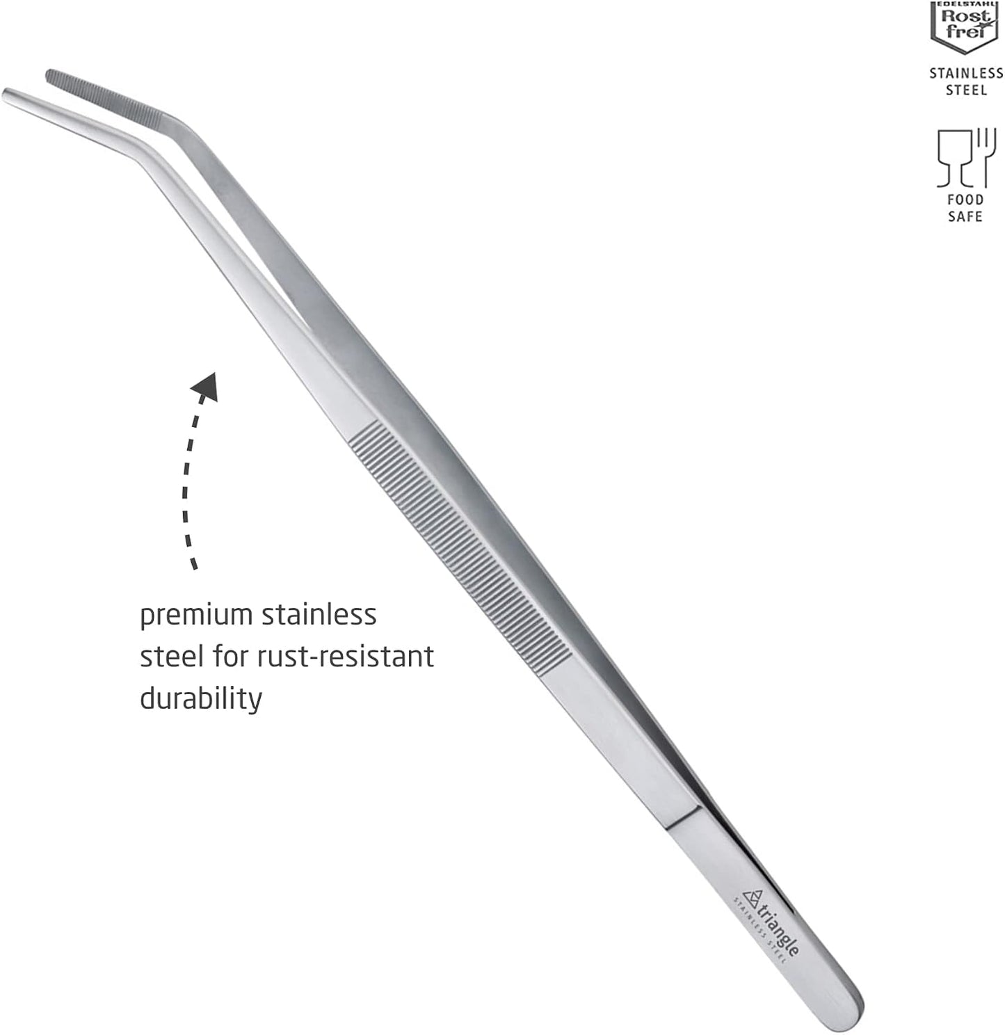 Pinzas culinarias acero inox 13.8pulg asar chapado