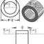 Espaciador aluminio 1-1/8x3/4 ID redondo para pernos M18/M19