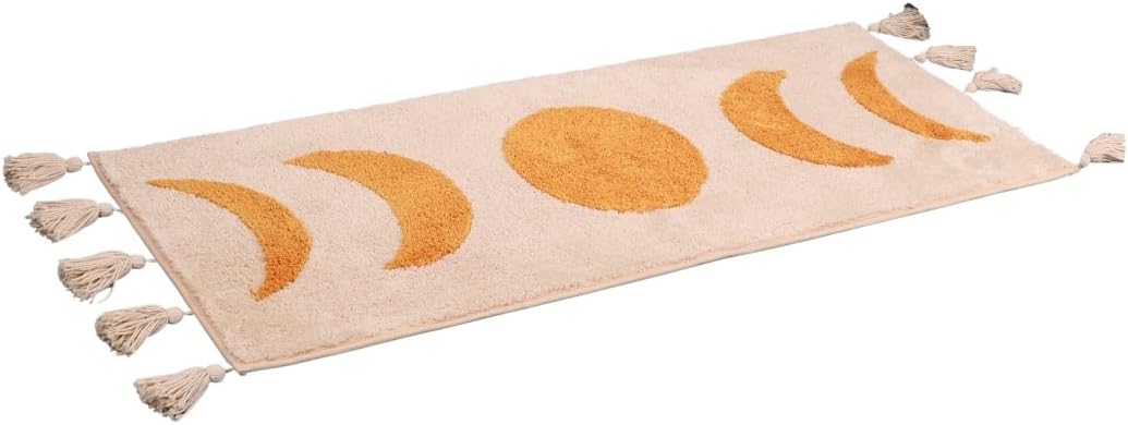 Alfombra baño bohemia microfibra antiderrap 20x58"