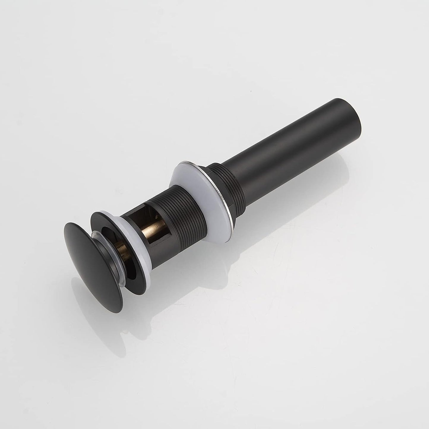 Tapón drenaje baño negro con desbordamiento 1-1/2 a 1-3/4 pulg