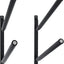 Estante pared doble para tabla surf o SUP negro