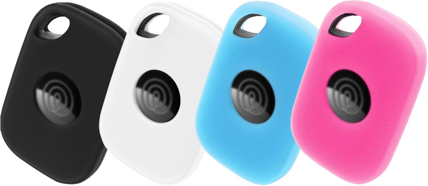 Funda silicona Tile Pro 2024 con llavero negro y blanco