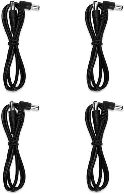 4 Cables Alimentación Pedal Efecto Guitarra Macho a Macho