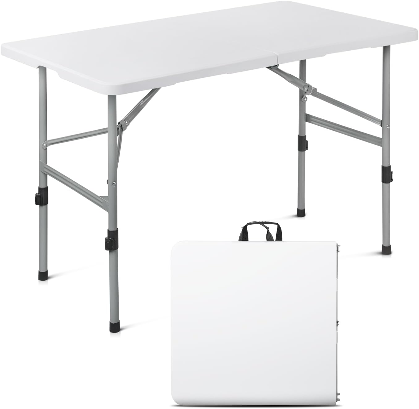 Mesa plegable plástico asa transporte 300lb