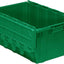 Contenedor plástico apilable 27x17x12" color verde