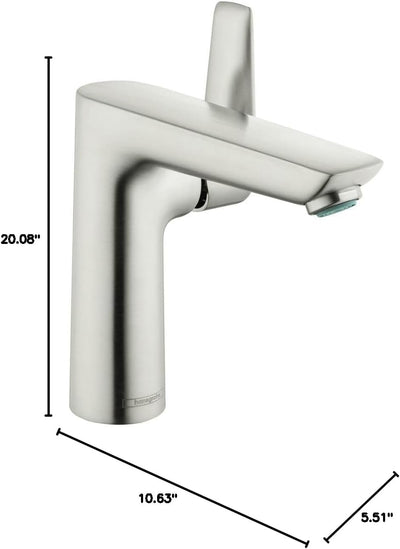 Grifo Talis níquel cepillado 7pulg