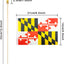 Banderas de mano Maryland poste madera 12 pzas