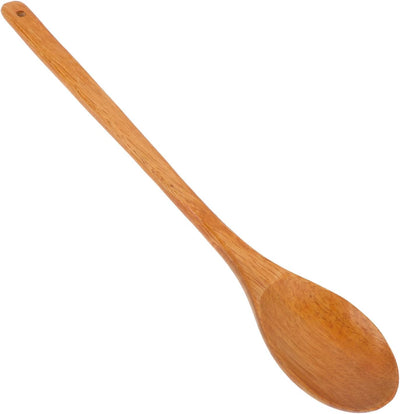 Cucharas madera mango 17pulg para cocinar mezclar enlatar