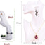 2 Pzas Soporte Exhibición Joyas Collares Aretes Blanco