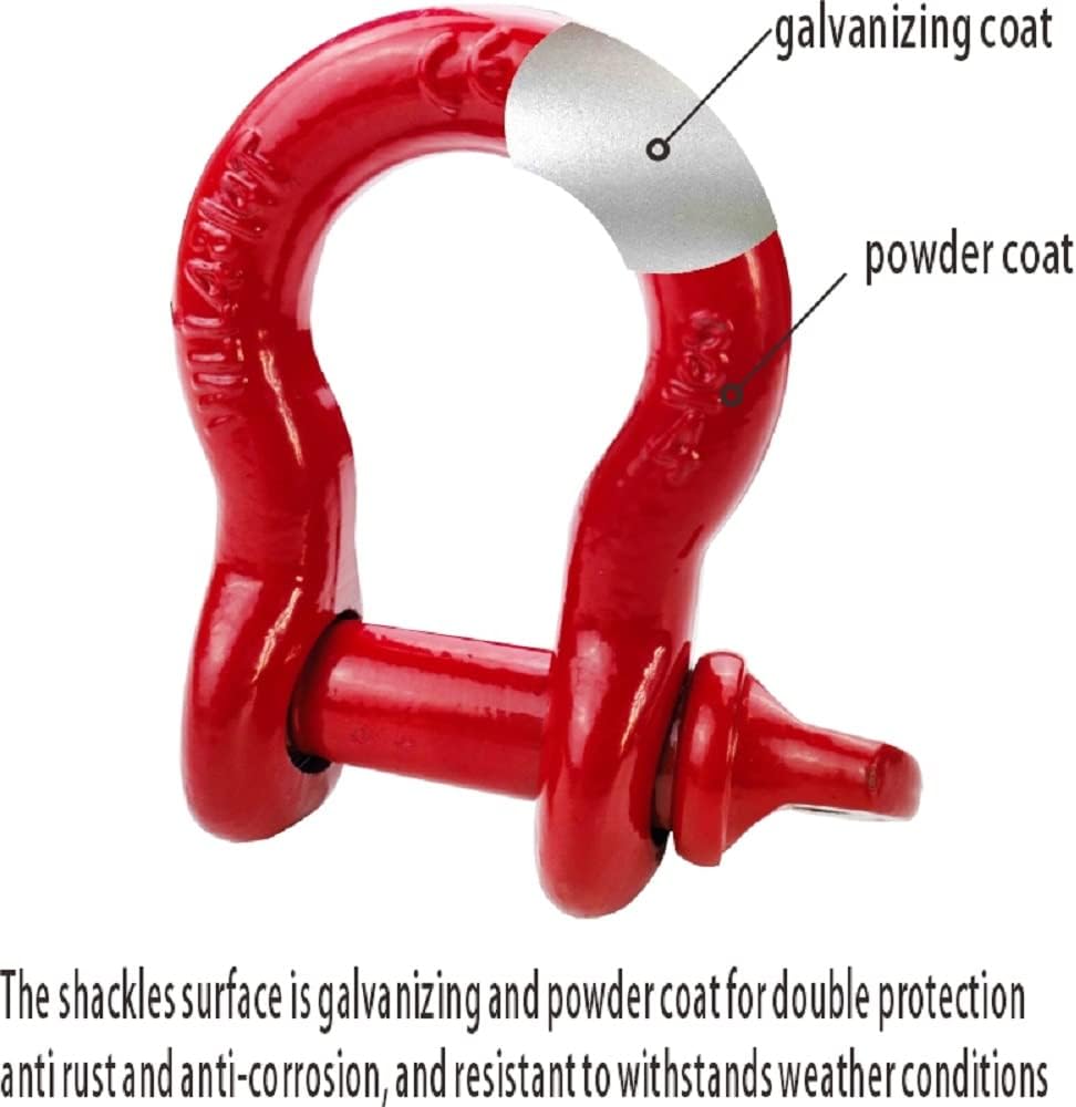Grilletes anillo D 3/4 pulg acero forjado para Jeeps