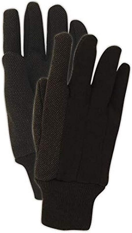 Guantes punto PVC marrón pack 72 talla L