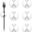 6 Pzas Soportes Cable Blanco Organiz. Cargador Coche