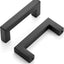 Tiradores negros para cajones acero inox 3" set 30