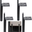 Patas mueble 12" set 4 negro acero sólido 1200lb