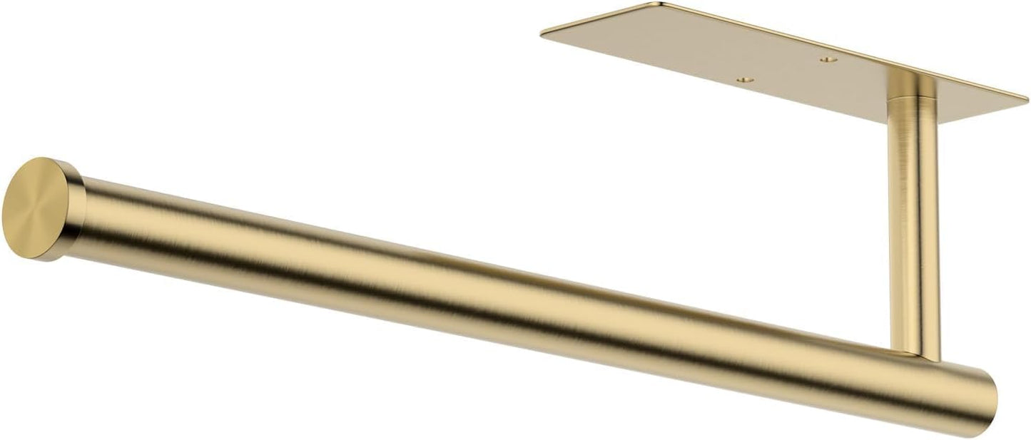Toallero papel acero inox autoadhesivo pared cocina baño dorado