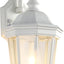 Farol pared exterior resistente agua blanco vidrio