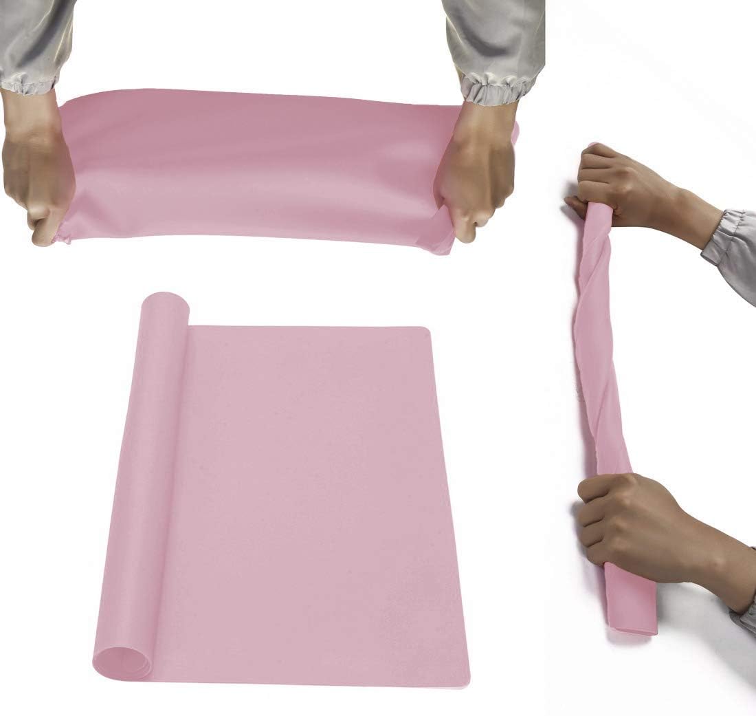 Mantel silicona 23.6x15.7pulg antideslizante rosa