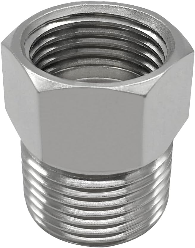 Conector adaptador manguera bidé 7/8 a 1/2