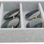 Organiz. terciopelo gris para gafas sol y relojes
