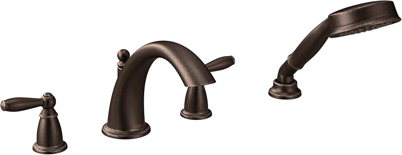 Kit moldura grifo bañera romana bronce aceitado con ducha
