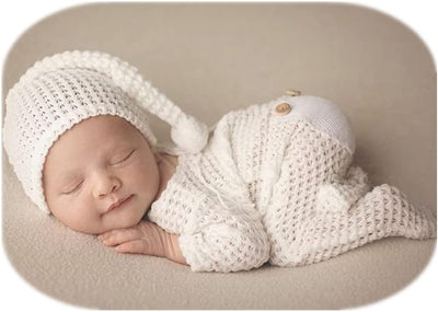 Traje foto recién nacido sombrero body bebé niño niña