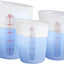3 Pzas Tazas Medición Silicón 2 1 0.5 Taza Flexibles