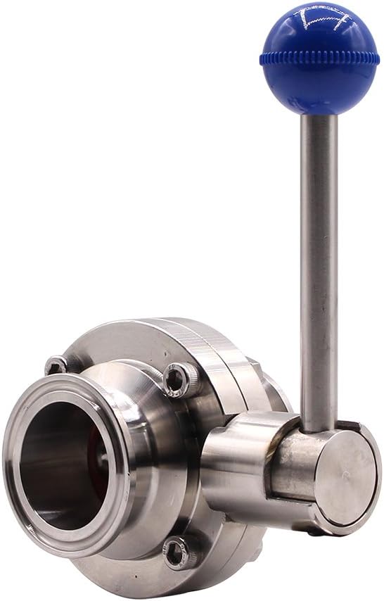 Válvula mariposa sanitaria acero inox 304 tri clamp 2pulg