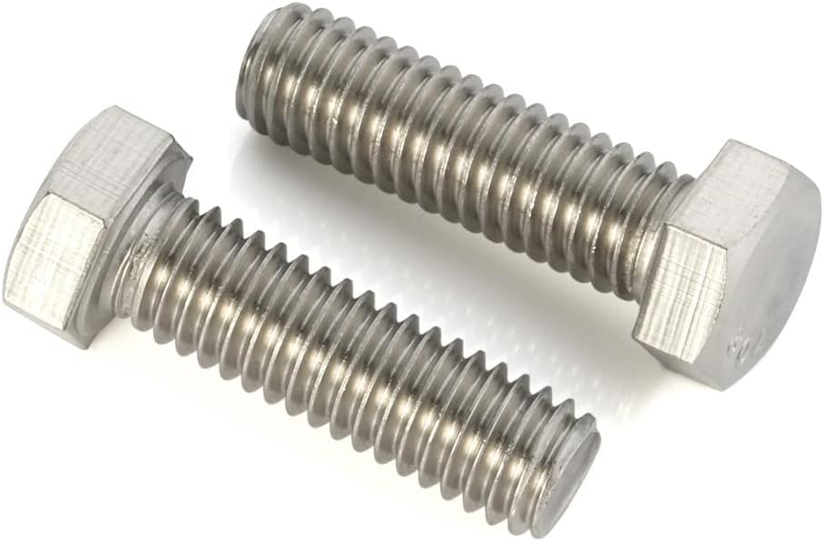 Tornillos hex M5 acero inox 304 18-8 liso 50uds