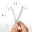 Clips V plástico para cepillo piscina y poste